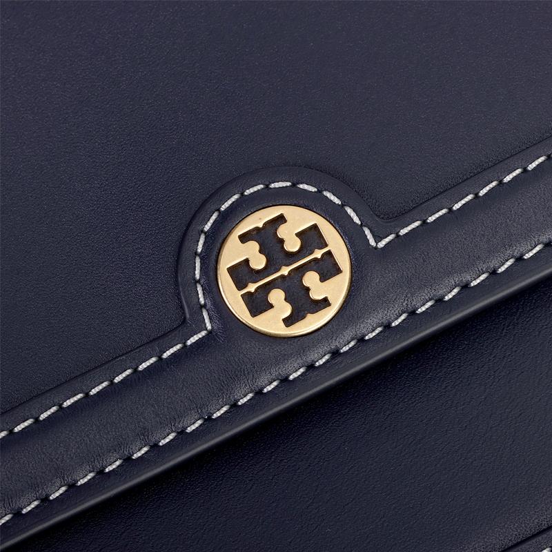 Tory Burch T Monogram Leather Mini Shoulder Crossbody Bag Women bags Dark-Blue 84026-458