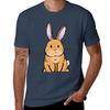 Cute Little Bunny Tshirt Basic Solid Color Short Sleeve Tshirt