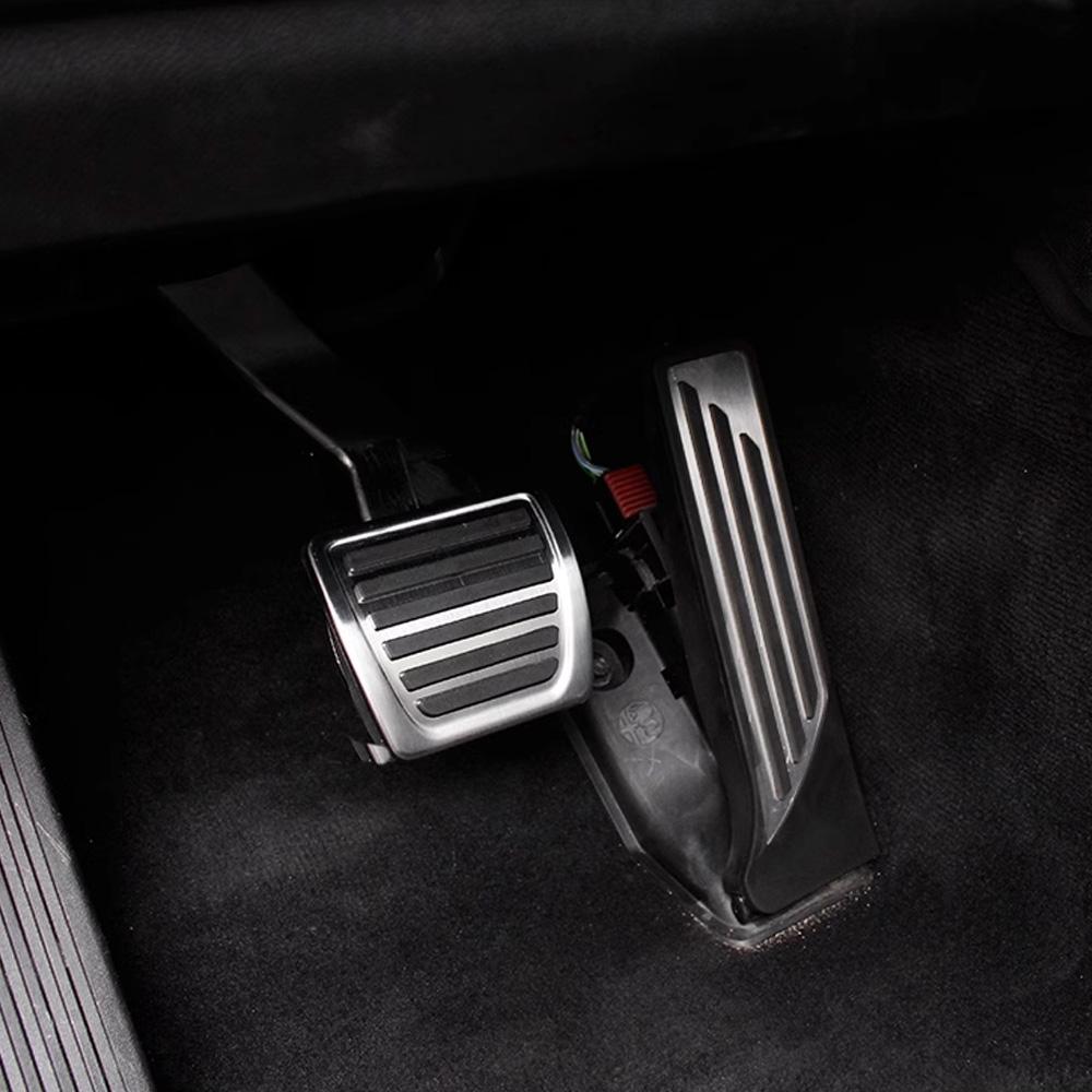 For Alfa Romeo Stelvio 2016 - 2025 SUV LHD AT Pedals Gas Accelerator Brake Pedal Cover Protector Interior Accessories