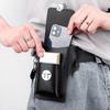 Multifunctional Leather Fanny Pack Phone Belt Bag Retro Men's Bag Cellphone Loop Holster Phone Pouch Wallet Phone Case