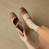 Fashion New Spring/autumn Genuine Leather Women Shoes Round Toe Shoes for Women Fashion Retro Mary Jane Shoes Low Heels Women Pumps
