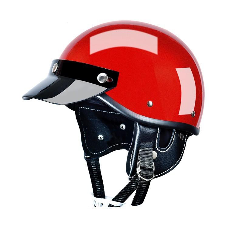 Vintage Japanese-Style Half Helmet Scooter Motorcycle Riders Unisex DOT Certified ABS Safety