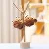 Cockroach Round Eyed Plush Keychain Stuffed Toy Cartoon Bag Gift Decoration