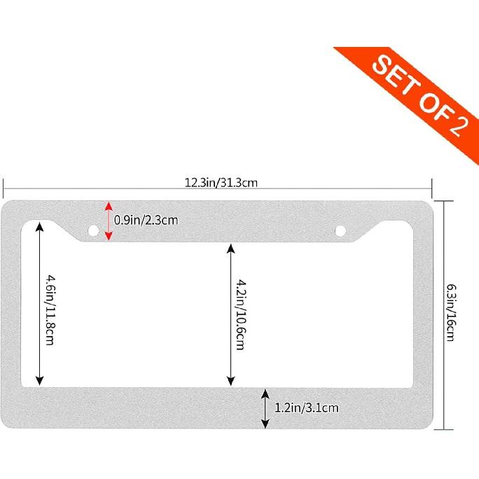 Фиолетовая бабочка рамка для номерного знака - 1 шт. Персонализированная алюминиевая накладка на номерной знак автомобиля Держатель номерного знака с бабочкой Универсальный США-Канада 2 отверстия