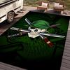 RV Camping Mat,Anime-Style Print with Three Long Knives Stabbed into a Skull Wearing a Pirate Bandana,Suitable for Outdoor Camping,Picnics,L