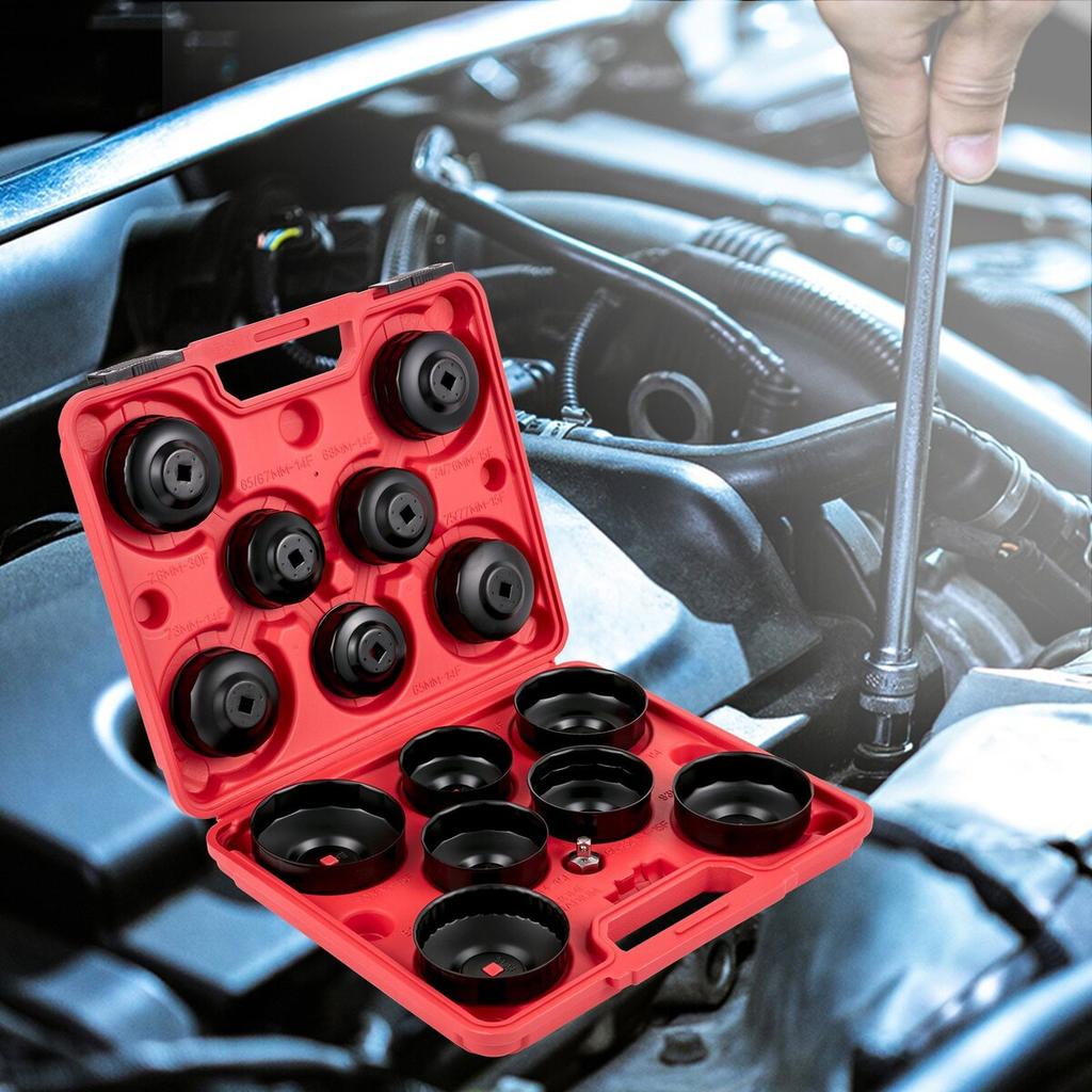 Oil Filter Socket Set Cup Socket Tool Set 15PCS Oil Filter Cap Wrench