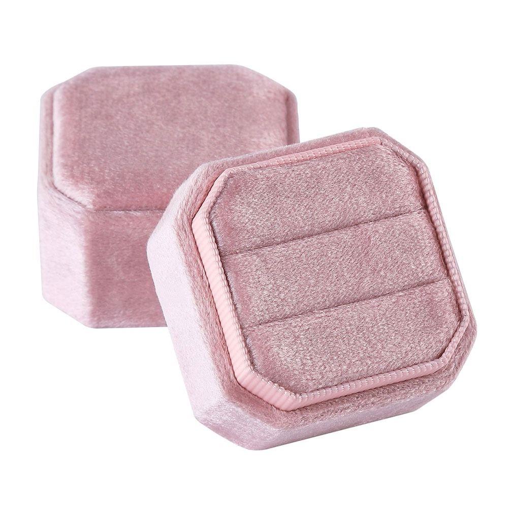 Velvet Jewelry Box Octagon Square Ring Display Box New Packing Box Wedding