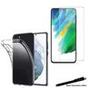 Protective Case - Toproduits® - Samsung Galaxy S21 FE - Transparent - Tempered Glass - Flexible