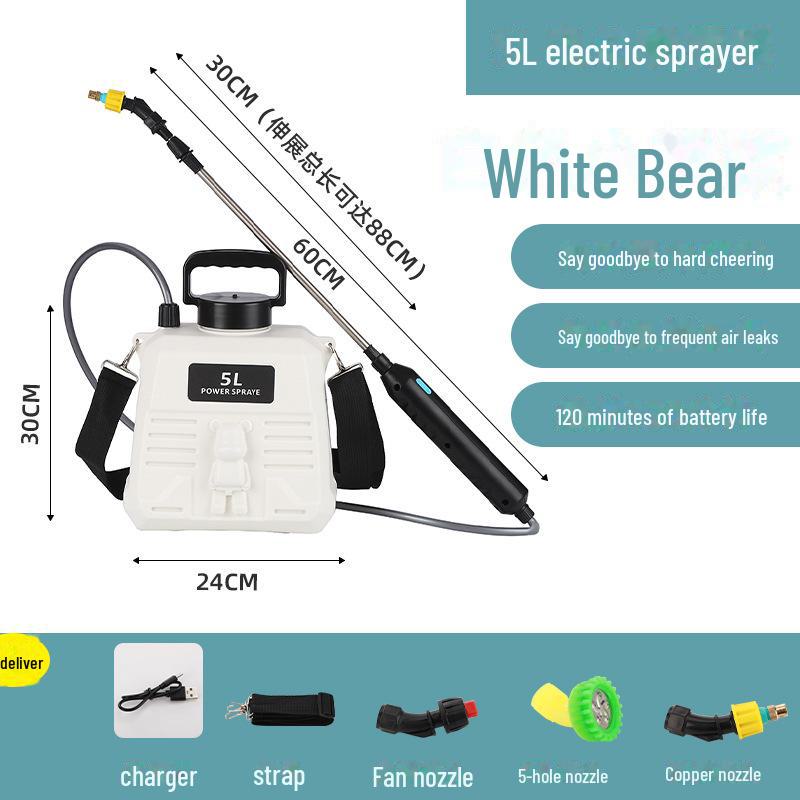 2024 New Electric Household Small Pesticide Sprayer - High Pressure Watering Pot