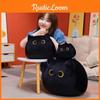 Cat Adorable Cartoon Plush Pillow Soft Black White Cat Stuffed Doll Kids Gift
