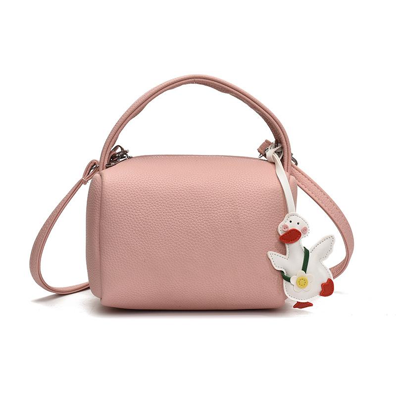 This Year, Dopamine Is Popular, Simple Lychee Pattern Portable Pillow Bag, Casual Versatile Commuter Fashion Messenger Women's Bag.
