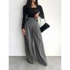 Suit Wide Leg Pants Advanced Sense of Solid Color Temperament Commuter Slim Pants Woman