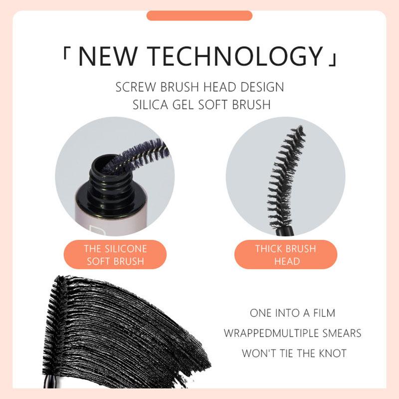 Тушь для ресниц 4D Тушь для ресниц Густая вьющаяся водостойкая тонкая и не размазывающаяся тушь для ресниц