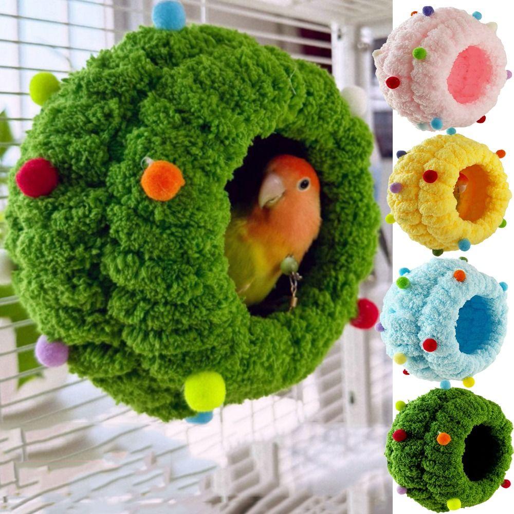Уютный дизайн Палатка-гнездышко для попугая Ручная работа Дом для разведения корелл Гамак для птиц для клетки Аксессуар для клетки
