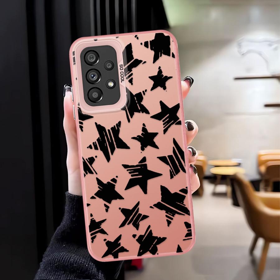 Чехол Soft Shell для Samsung Galaxy A26 A36 A55 A51 A56 A71 A35 A72 A73 A52 A53 A54 Пятиконечная звезда
