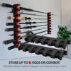 Wall Mount Fishing Rod Holders Vertical/Horizontal Fishing Pole Storage Rack  Men