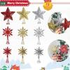 3D Christmas Tree Toppers Snowflake Xmas Props Christmas Tree Top Snowflake Decoration  Christmas