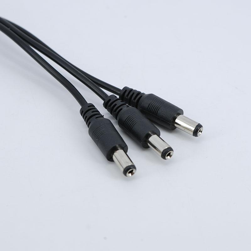 10pcs DC Splitter Power Adapter Connector 1 Female to 3 Male Way 40cm Jack Plug Cable 12V 5.5mm*2.1mm For CCTV Camera LED Strip