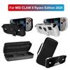 For MSI CLAW 8 Ryzen Edition 2025 Handheld Console Case + Storage Bag Soft TPU Protective Shell Shockproof Back Cover with Stand