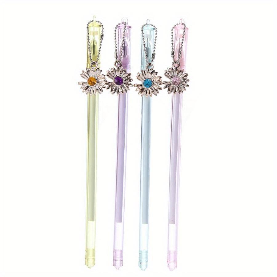 Возвращение в школу, 10 шт., 0,5 мм, креативный камень, подвеска Zou Ju, гелевая ручка, ручка-подвеска в виде сердца для девочек, офисная канцелярская ручка для подписи