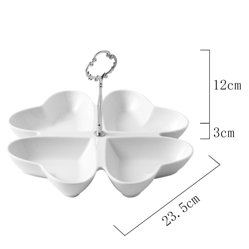 Керамическая фруктовая тарелка, многосекционные поддоны для хранения сухофруктов и орехов, поддоны для конфет, бытовая посуда, подносы для закусок, коробки для хранения димсамов