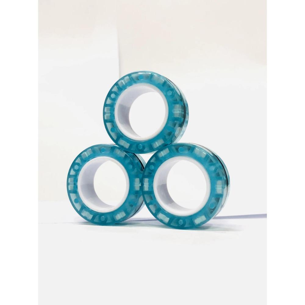 3 шт. Магнитные кольца на пальцы Разноцветный набор спиннеров для снятия стресса и тревоги