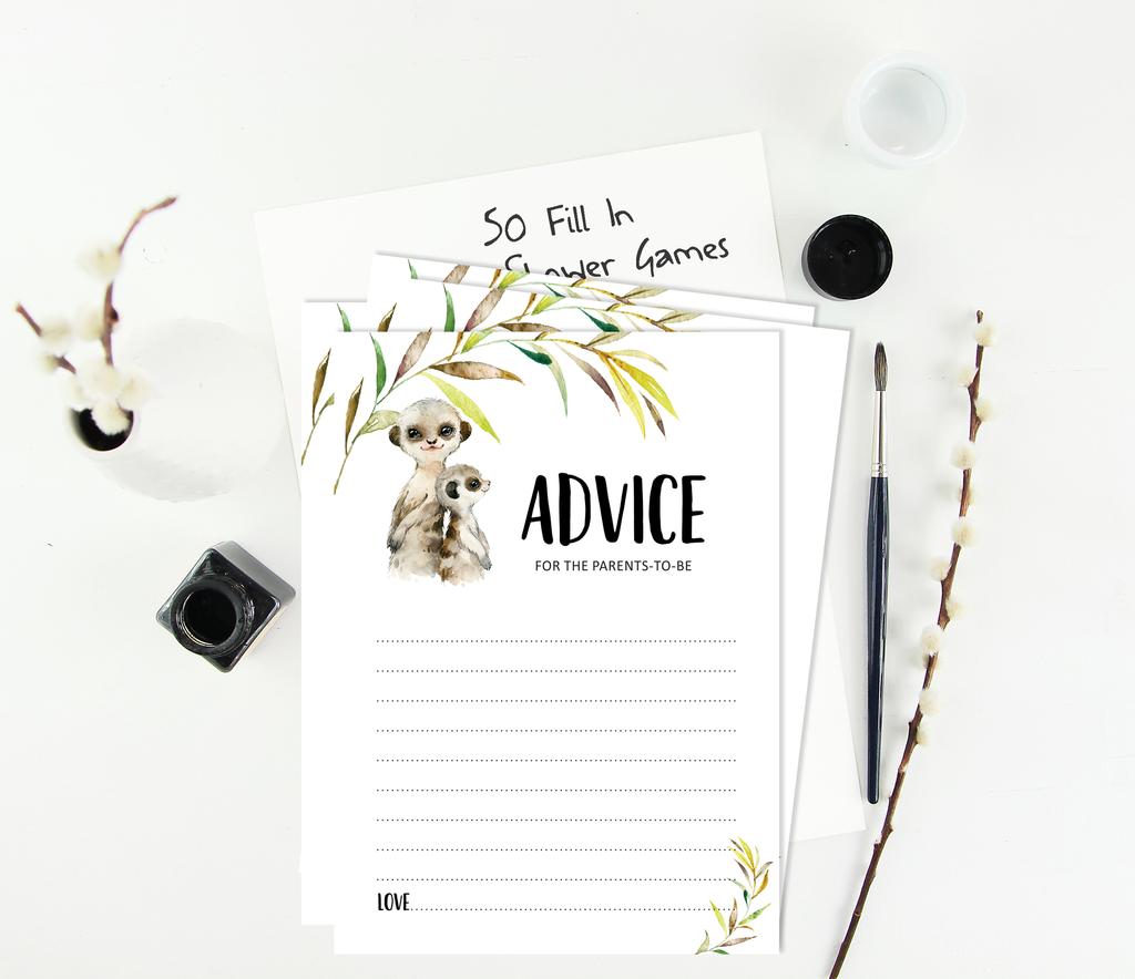 Inkdotpot Игровой набор Baby Shower из 50 игр BabyA AlphabetA ABCA Игра Meerkat Baby Gender Neutral Party