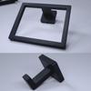 Black Bathroom Hardware Set: Towel Bar, Toilet Paper Holder, Towel Ring, Coat Hook, Storage Rack