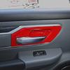 For Dodge Ram 1500 -2025 ABS Red Interior Door Handle Bowl Cover Trim Frame
