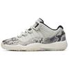 Детские кроссовки Air 11 Retro Low GS Light Bone Snakeskin Grey Light-Bone-Black-Smoke-Grey CD6847-002