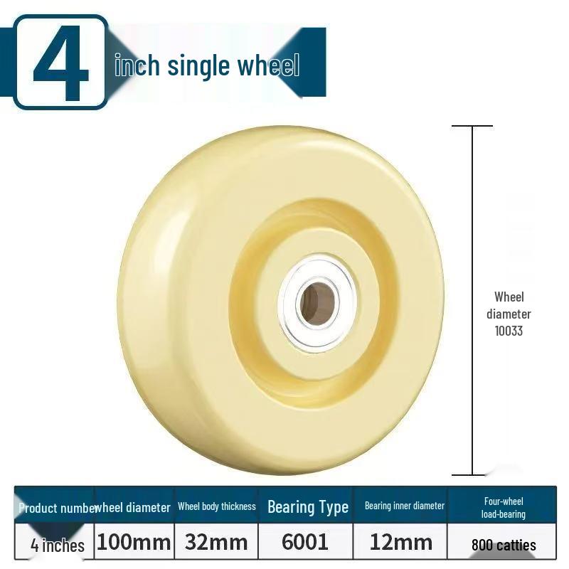 Swivel Caster Wheels: 3-8 Inch Nylon, Light/Heavy Duty, Fixed/Brake Options, Load-Bearing Trolley Casters