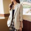 Women's 2023 Cross-Border Casual Suit Jacket for Petite Sizes with Back Slit Design