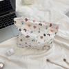 Large Capacity Portable Travel Cosmetic Organizer Wash Bag Embossed Cartoon Cosmetic Bag Women Makeup Bags Skincare Storage Bag