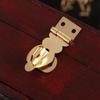 6pcs Vintage Brass Padlock Hasp Catch Clasp Brass Clasp Durable Box Buckle Wooden Box