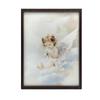 Poster Cute Angel On Clouds Poster Cute Angel On Clouds, 50X70 Cm, Frameless, Premium Canvas On Stretcher