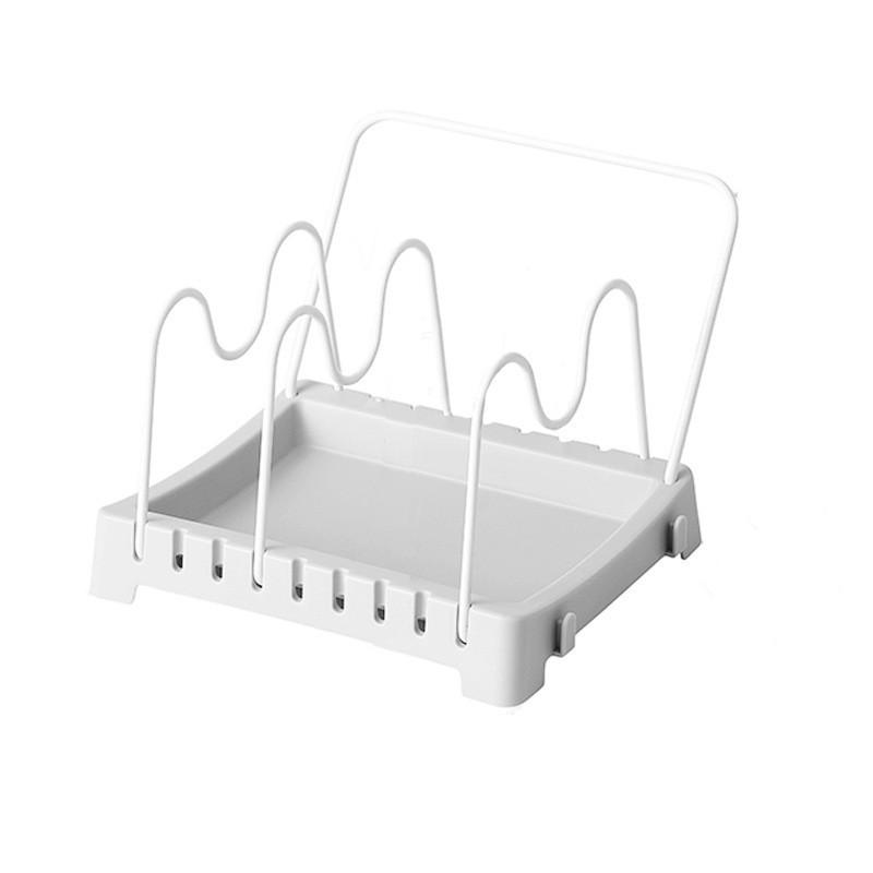 2 шт. Подставка для крышек кастрюль из стальной проволоки Кухонная полка для разделочной доски Подставка для сковородок