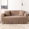 1/2/3/4 Flying Seat Seersucker Living Room Sofa Cover Elastic Sofa Cover Elastic Solid Thickness Elastic Sofa Cover