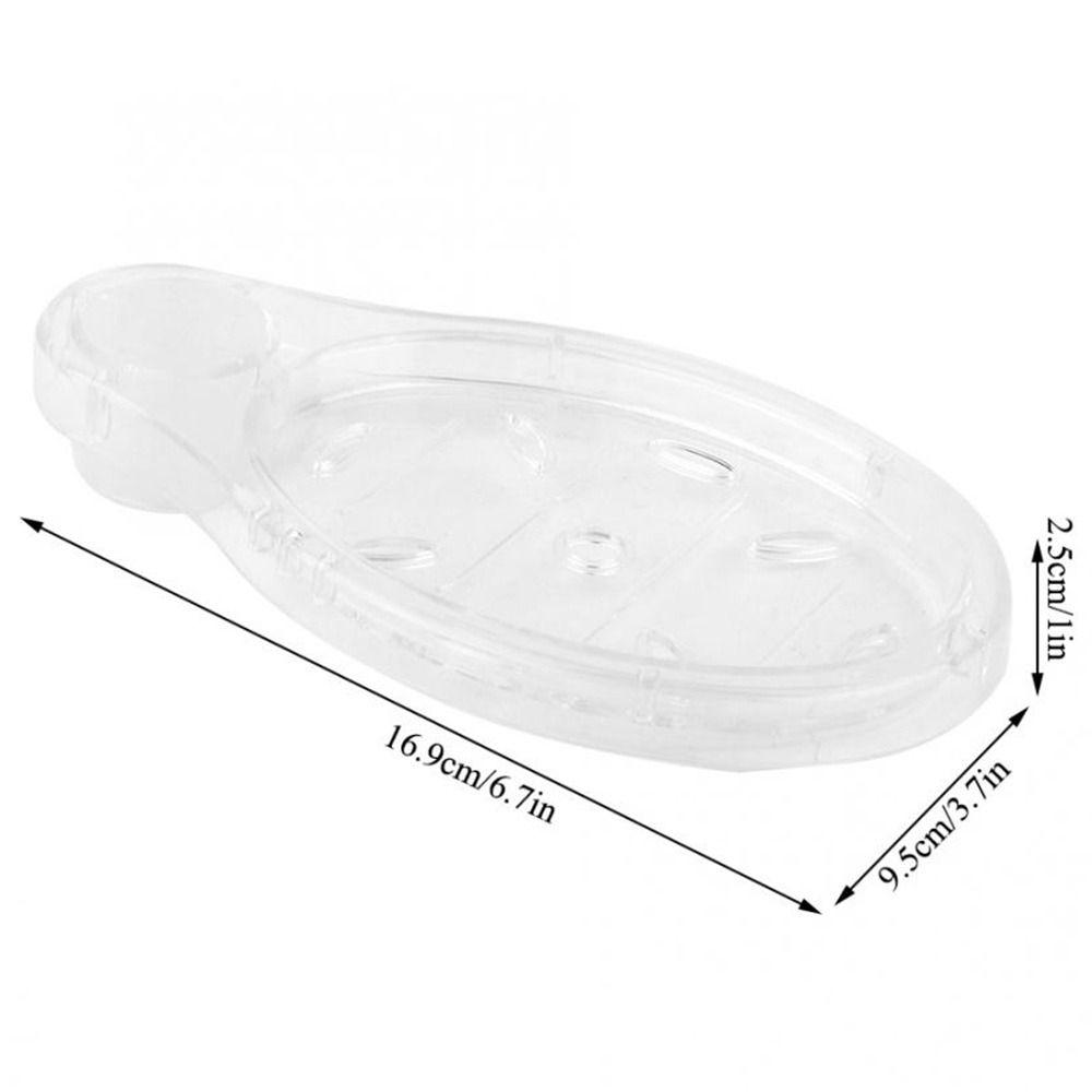 Transparent Wall Mounted Drain Holder Lifting Rod Soap Rack Soap Dish Soap Organizer Soap Holder