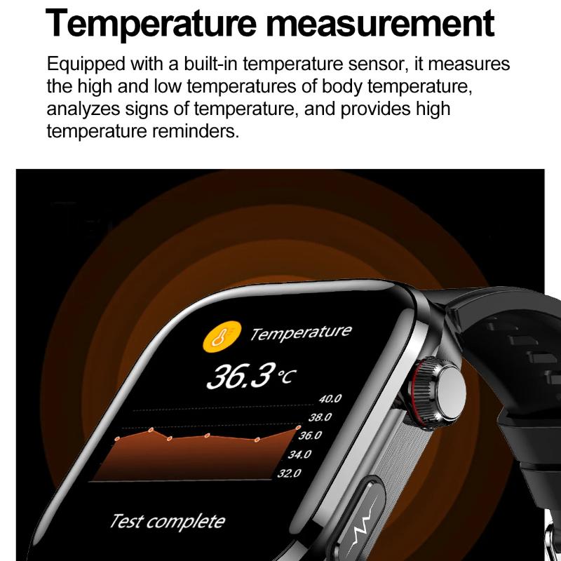 2025 Новые Точные Смарт-часы для Измерения Жира в Крови и Мочевой Кислоты Мужские Микрофизическое Обследование Здоровье Пяти Органов Часы Bluetooth Звонок Смарт-часы