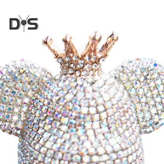 Автомобильный освежитель воздуха со стразами и медведем, крепление к вентиляционному отверстию, длительный аромат, удаление запаха, зажим, тип автомобильного воздуховыпускного отверстия, диффузор для ароматерапии, автомобиль