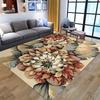 Comfortable  Crystal Velvet Rug1pc of a Lovely Floral Design Rug That Is Non-Slip And Resistant, Can Be Washed
