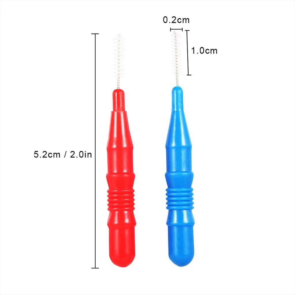 50Pcs Soft Dental Oral Floss Clean Brushes Between Interdental Teeth Care Tool Comfortable Cleaning Interdental Brushes