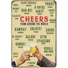 Cheers A Beer Free Beer Tomorrow Metal Tin Signs Posters Plate Wall Decor for Man Cave Bars Cafe Clubs Retro Posters Plaque
