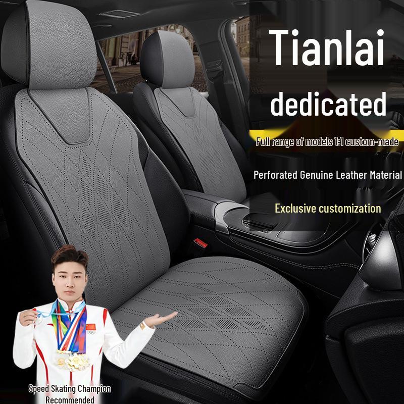 Чехлы на сиденья из кожи Geely Binyue (ручная и DCT коробки передач) Super Energy