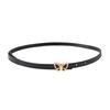 Metal Butterflies Buckle Belt Imitation Leather Women Belt Versatile Solid Color Waist Belt Dress Shirt Tops Waistband