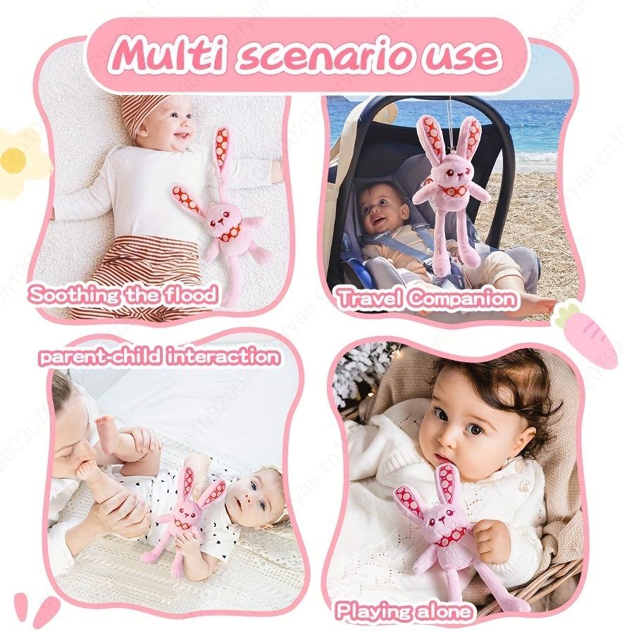 Youngsters Handheld Stick Plush Doll Toy, Adorable Plush Long-legged Rabbit Doll , Ideal Birthday/Christmas/Thanksgiving Gift