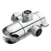 3 Way Shower Diverter Valve Mount G1 2 Handheld Shower Arm Diverter Splitter Polished Chrome Bathroom Shower System