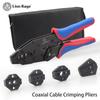 Premium 4-Jaw Coaxial Cable Crimping Pliers Set - Precision Termination for RG Series Cables HS-05H 02H 02H1 02H2 457 6