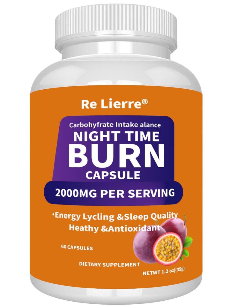 RE LIERRE Капсулы для ночного сжигания жира - 2000 мг Пищевая добавка для энергетического цикла и качества сна