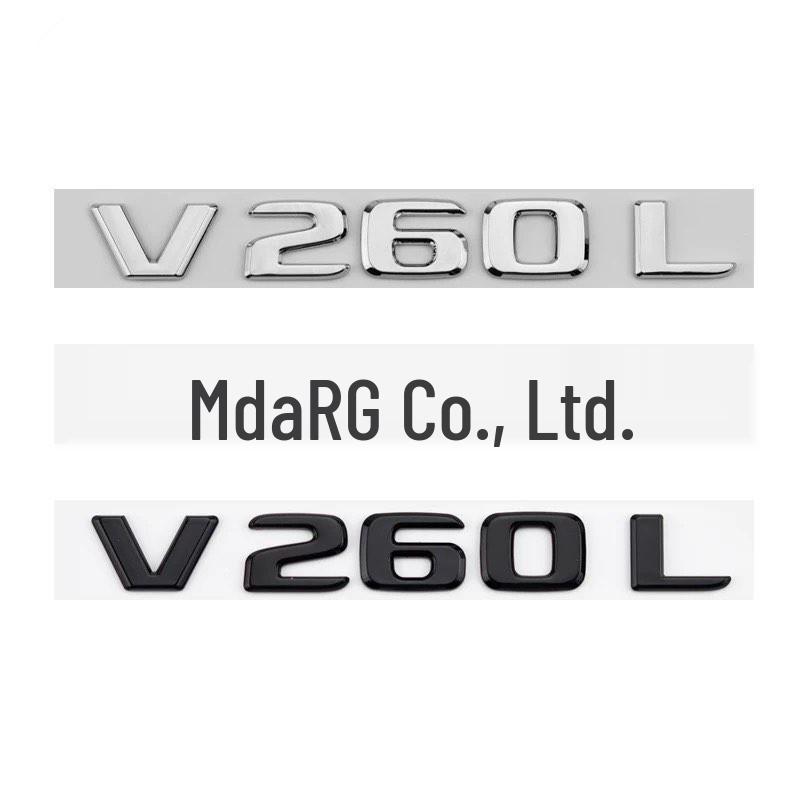 Letter Logo Stickers & Rear Badges for Mercedes-Benz V-Class, Vito, V260L, V300L